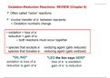 oxidation and reduction reactions