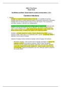 NR511 Final Exam Study Guide, Common Infection, Chamberlain College of Nursing