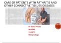 Care of Patients with Arthritis and Other Connective tissue (CHAMBERLAIN) 2020. 