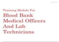 Blood bank training module