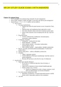 Chamberlain College Of Nursing >NR 291 STUDY GUIDE EXAM 4 WITH ANSWERS