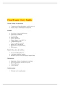 NUR 631 Topic 16  Final Exam Study Guide (Spring Session)-Questions and Answers