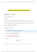 NSG6002 Week 2, 3, 4, 5 Quiz (Knowledge Check) & NSG 6002 Final Exam: South University (Latest 2020)