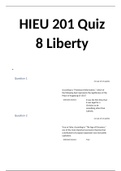 HIEU 201 Quiz 8 Liberty University (Verified answers, 100% GRADE-A BOOST))