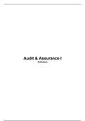 Audit & Assurance I - Artikelen