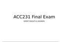 ACC231 Final Exam ACC 231 Final Exam LATEST