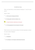South University  NSG5002 Week 5 Quiz ( 2020): (Verified Answers, Download to Score A)