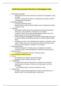 Chamberlain College Of Nursing NR 599 Final Study Guide / NR599 Final Study Guide with Week 5 to 8 Reading/Key Points (Latest 2020) (Download to score A) 