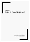 Public Governance Summary