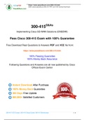 Cisco 300-415 Practice Test, 300-415 Exam Dumps 2020 Update