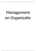 Management en Organisatie examenstof
