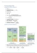 FSA Formula Sheet (Lectures including Notes)