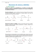 Reacción de aldehídos y cetonas