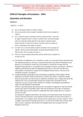 ECN113 Principles of Economics 2014 Past Paper Questions and Model Answers