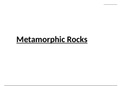 All Notes for Chapter 4: Metamorphic Rocks and Processes, for A Level Geology