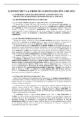 Tema 14. Alfonso XIII y la crisis de la Restauración (1902-1931)