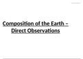 6.6 Composition of the Earth - Direct Observations (Chapter 6: Earth's Structure: Direct and Indirect Evidence)