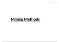 9.10 Mining Methods (Chapter 9: Economic and Engineering Geology)