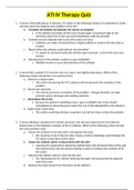 NUR 530&vert;ATI IV Therapy Quiz answers&sol;rationale&comma;100&percnt; correct