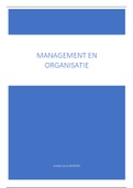Samenvatting Management en Organisatie