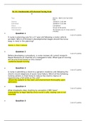 NUR 211 Exam 1, NUR 211 Exam 2, NUR 211 Final Exam & NUR 211 Exam 1, 2, Final Exam Study Guide : Fundamentals of Professional Nursing ( 2020): Rasmussen College ( Verified Answers and Already Graded A)