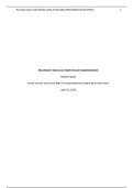 NUR 514 Topic 8 Assignment Benchmark , Electronic Health Record Implementation Paper 