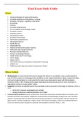 NR 599 Week 8 Final Exam Study Guide; Chamberlain College of Nursing