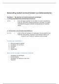 Samenvatting theorie medisch technisch handelen&comma; examenstof opleiding doktersassistente &lpar;kerntaak 2&rpar;&period;