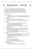 AQA GCSE Biology Organisation (Topic 2) Revision Notes