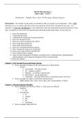 NR 291 Pharmacology I Exam 1 Study Guide (Latest Update) 