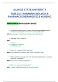 NUR239 Exam 2 / NUR 239 Exam 2 (New, 2020): Illinois State University Pathophysiology & Pharmacotherapeutics : OBSTETRICAL (Already graded A)(SATISFACTION GUARANTEED, Verified 100%