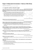 LEVEL 7 IB Economics Paper 3 SAQs with answers microeconomics   theory of the firm