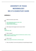 BIO 3713 (BIO3713) Exam (version 3) / BIO 3713 (BIO3713) Exam (Latest 2020): University Of Texas (Verified Answers by rated Expert, Download to Score A)