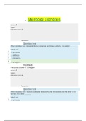 Biology 2310: Microbial Genetics Final Exam/ Bio2310: Microbial Genetics Finals/ Bio 2310 Microbial Genetics Exam (Current 2020)
