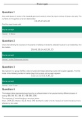 Chamberlain College Of Nursing:MATH 225N WEEK 4 LATEST STATISTICS QUIZ WITH ANSWERS (Graded A)