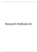 A2 psychology research methods