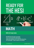 HESI_A2_Math_Study_Guide With Complete Solutions (latest) 2020
