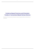 CPSS225 Evidence Based Practices & Emerging Trends in Corrections-Based Human Service