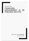 Samenvatting Financieel Management in de publieke sector