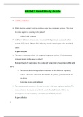 NR507 Final Exam Possible Questions A-Z / NR507 Final Study Guide: Advanced Pathophysiology: Chamberlain College of Nursing ( Best Guide Download to score A )