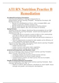 ATI RN Nutrition Practice B Remediation