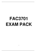 FAC3701 EXAM PACK QUESTION AND ANSWERS & 2020 NOTES