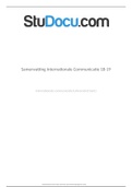 samenvatting internationale communicatie