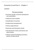 Economics A Level, Year 2 - Chapter 4