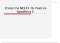 Endocrine NCLEX-PN Practise Quesions II.
