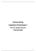 Samenvatting cognitieve psychologie 1 (2019-2020, HOC)