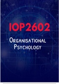 IOP2602 Organisational Psychology Exam prep Q&A (Cram style)