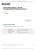 ATI RN  Fundamentals Proctored Focus Flashcards.