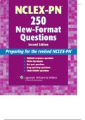 NCLEX-PN 250 -New Format Questions 2nd Edition