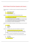 NR 507 Week 8 Final Exam Study PACKAGE; Advanced Pathophysiology-Chamberlain College of Nursing (Latest solutions by a verified Tutor,JUNE 2020)